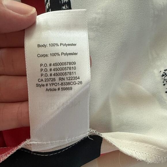 Aritzia Babaton Jessie Abstract Print Midi Dress Short Sleeve Size Small - Picture 11 of 11